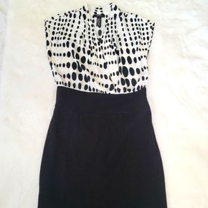 ALFANI Polka Dot Bodycon Dress